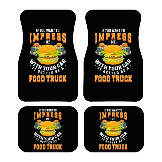 Food Truck Truck Meals On Wheels Fries Car Mats