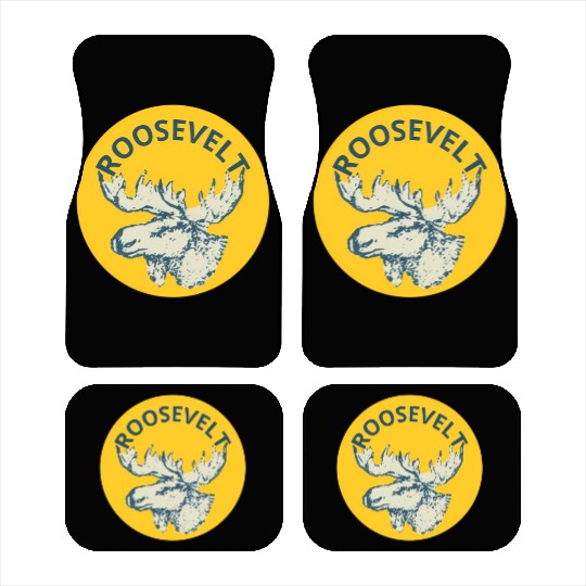 Teddy Roosevelt Bull Moose Py Car Mats