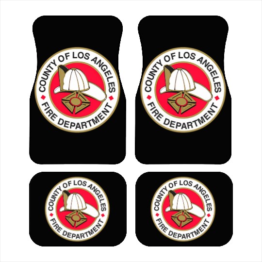 County Of Los Angeles Fire Department Seal Car Mats