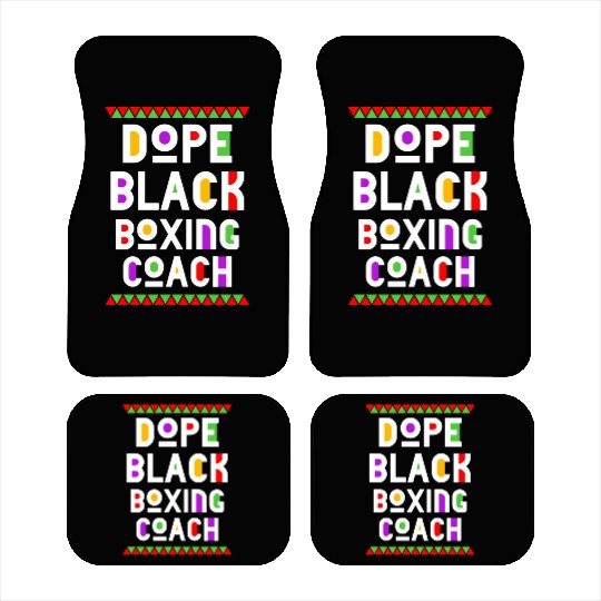 Dope Black Boxing Coach Car Mats
