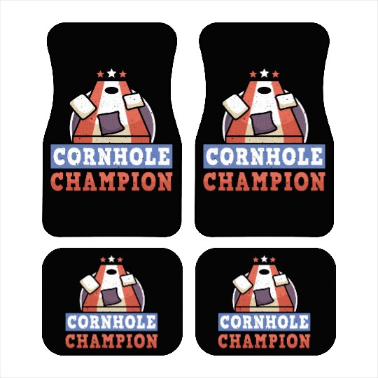 Grunge Cornhole Champion Bean Bag Lover Car Mats