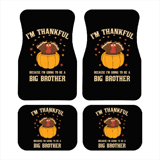 Thanksgiving Big Brother Turkey Pregnant Car Mats