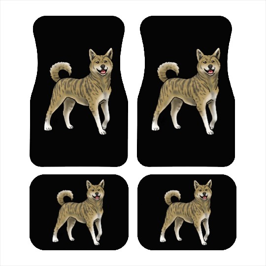 Dog Korean Jindo Brindle Car Mats