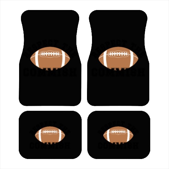 Respect the Commish Fantasy Football Commissioner Car Mats