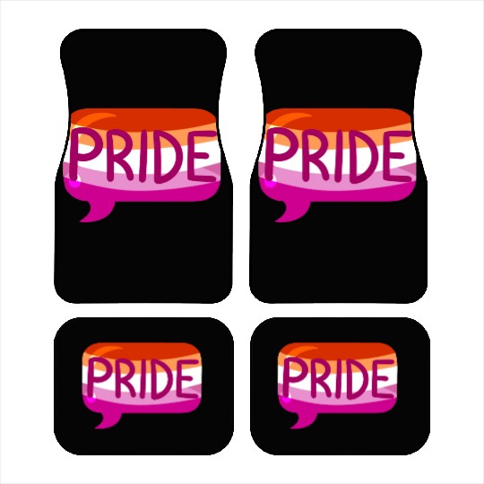Lgbtq Pride Flag Bubble Lesbian Car Mats