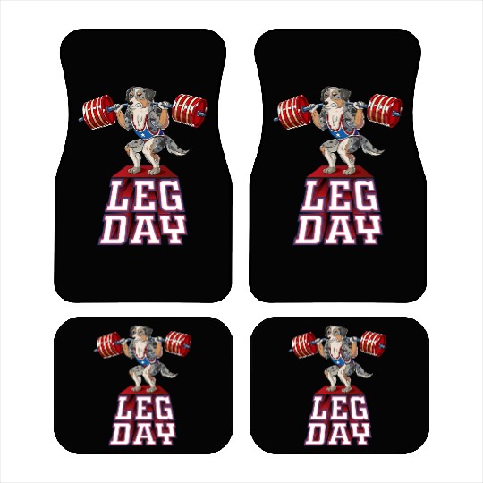Leg Day Aussie Weight Lifting Squat Gym Car Mats