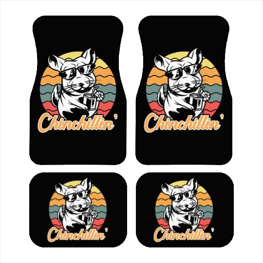 Chinchilla Chinchillin Chinchilla Lover Novelty Car Mats