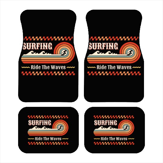 Ride the waves Car Mats