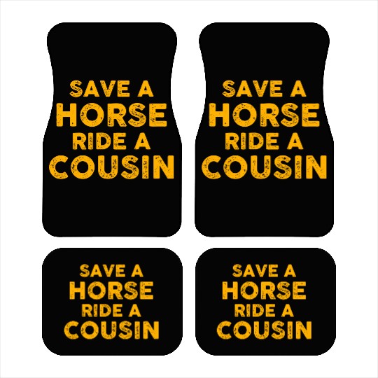 Cousin Adventure Save Horse Ride A Cousin Car Mats