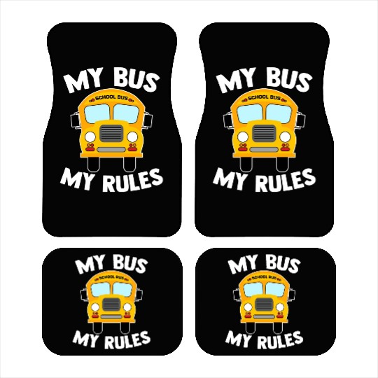 School Bus Driver Quote For A Yellow Vehicle Lover Car Mats