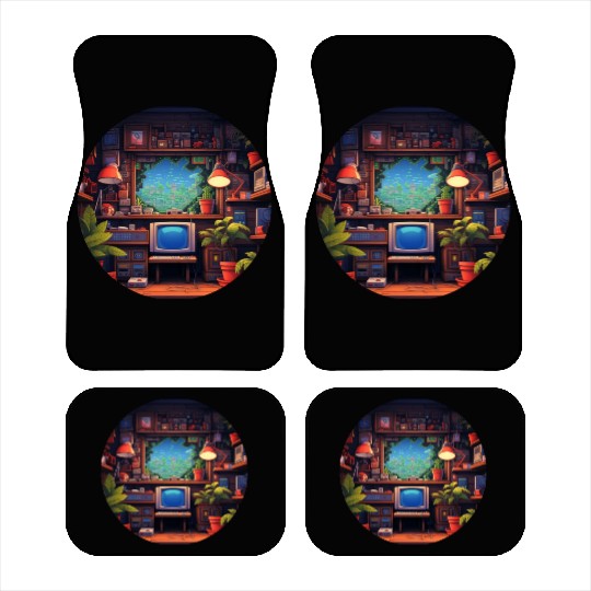 Pixelated Nostalgia: Embrace Retro Gaming Fun Car Mats
