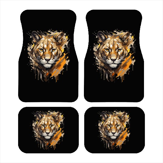 Graffiti Style Mountain Lion | Mountain Lion Lover Car Mats