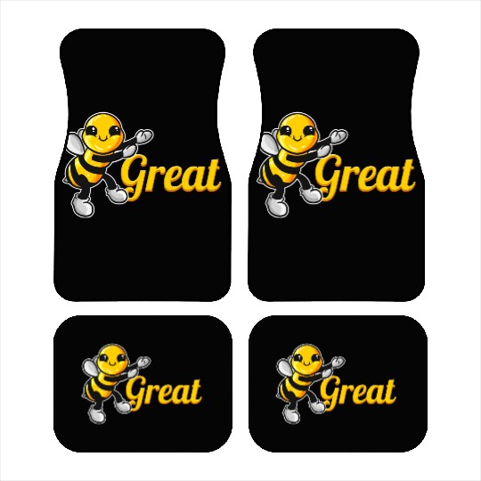 The Cute Bee Says Be Great The Bee Car Mats