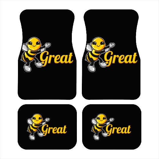 The Cute Bee Says Be Great The Bee Car Mats