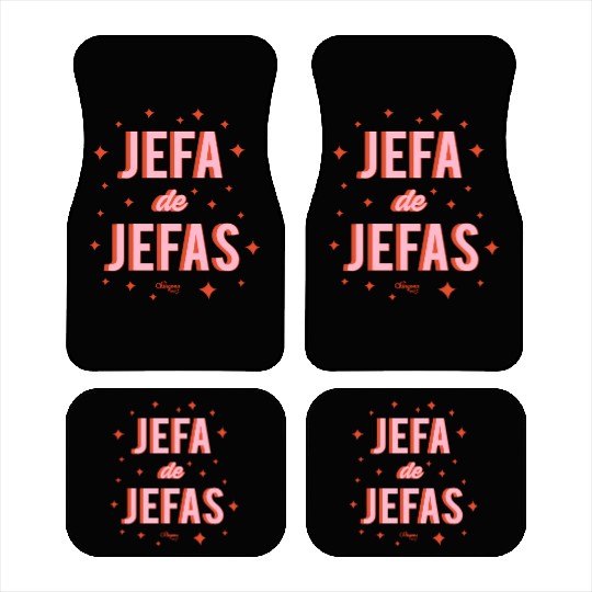 Chingona Inc Jefa De Jefas Blue Small Car Mats