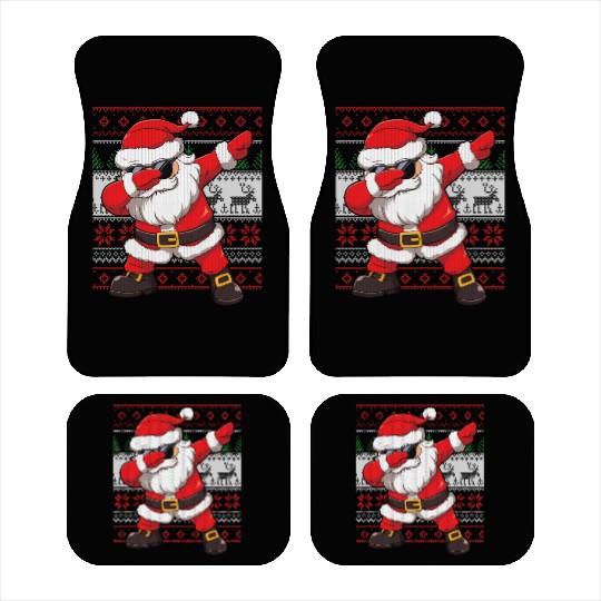 Dabbing Santa Funn Ugly Car Mats
