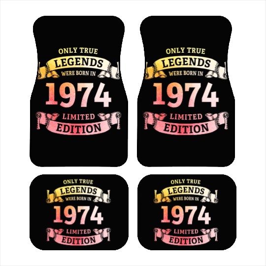 True Legends were born in 1974 50th Birthday Gift Car Mats