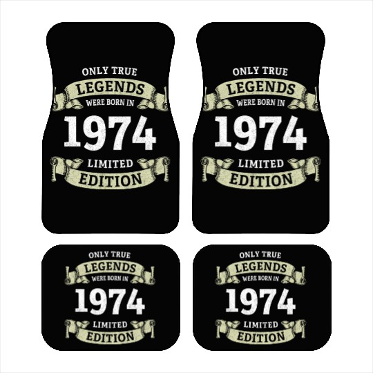 True Legends were born in 1974 50th Birthday Gift Car Mats