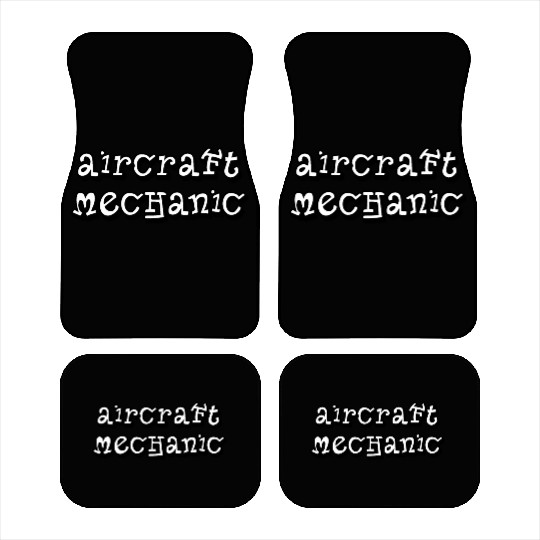 Aircraft Mechanic Simple Car Mats