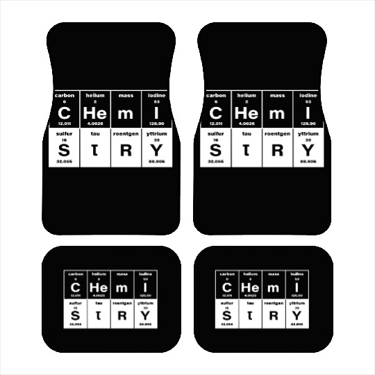 Chemistry Periodic Table Science Teacher Funny Car Mats