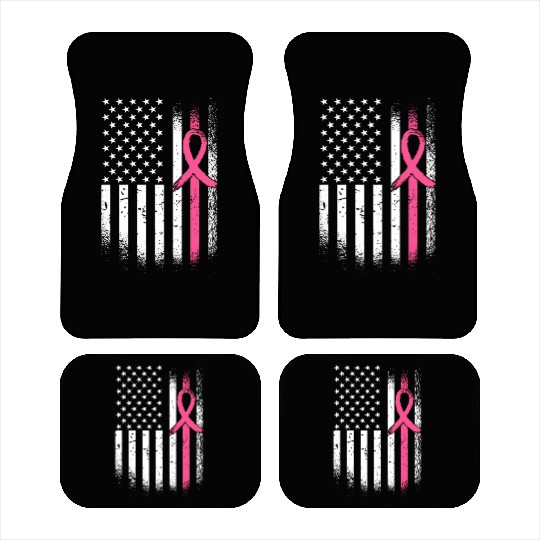 In October We Wear Pink Breast Cancer Awareness Car Mats