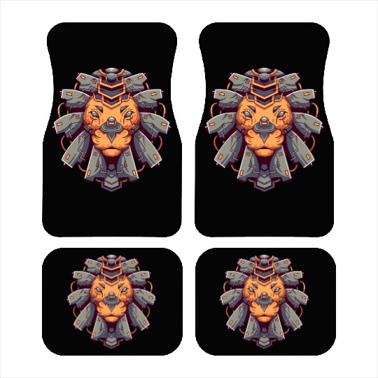 Mecha Lion Head Car Mats