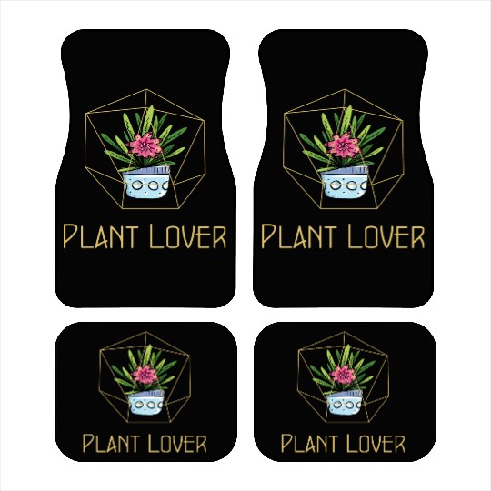 Plant Lover Fancy Houseplant Car Mats