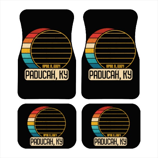 Total Solar Eclipse Kentucky Paducah April 28 2024 Car Mats