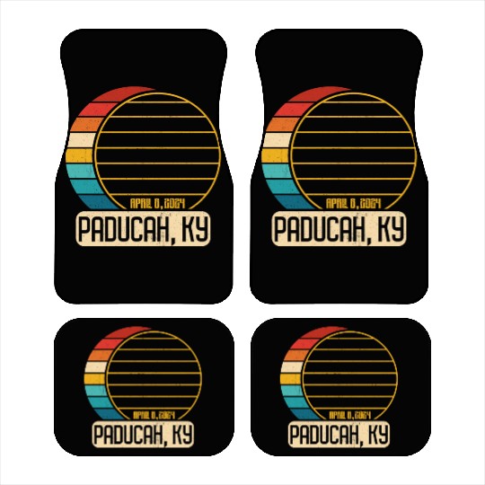 Total Solar Eclipse Kentucky Paducah April 28 2024 Car Mats