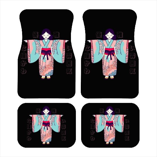 Kimono Kawaii Adorable Car Mats