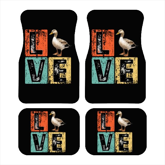 Retro Duck Hunting Duck Birds Lover Duck Hunter Car Mats