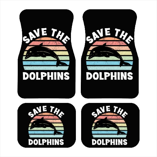 Save The Dolphins Car Mats