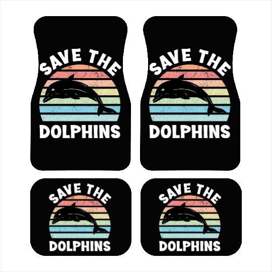 Save The Dolphins Car Mats