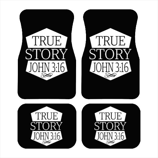 True Story John 3:16 Love Jesus Christian Car Mats