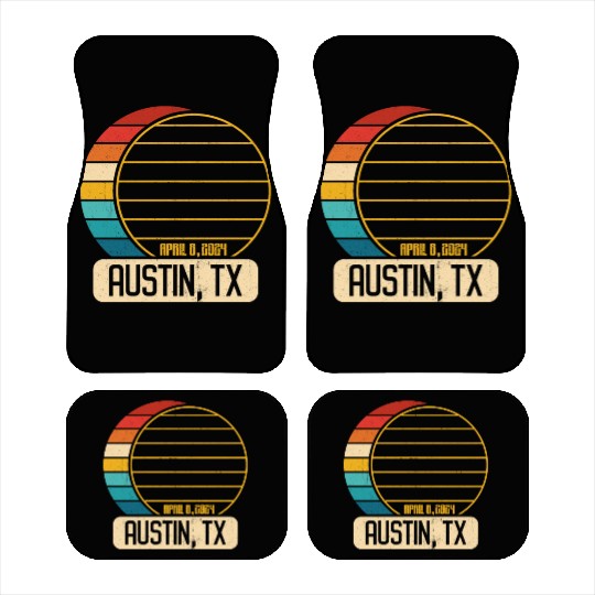 Total Solar Eclipse Texas Austin April 28 2024Aust Car Mats