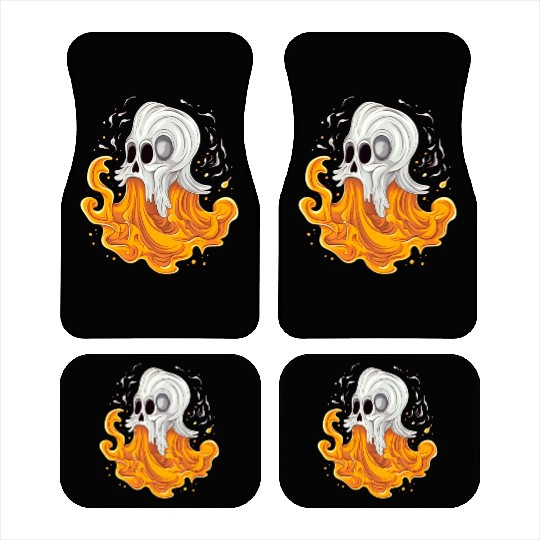 Eerie Halloween Ghoul, Spooky Season Delight 15 Car Mats