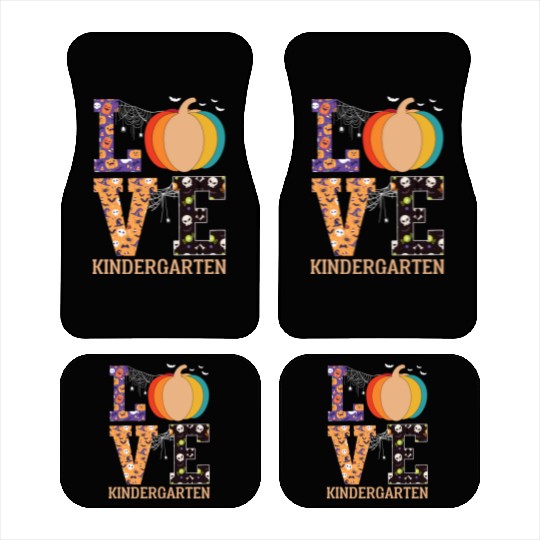 Love Pumpkin Candy Corn Halloween Love Costume Men Car Mats