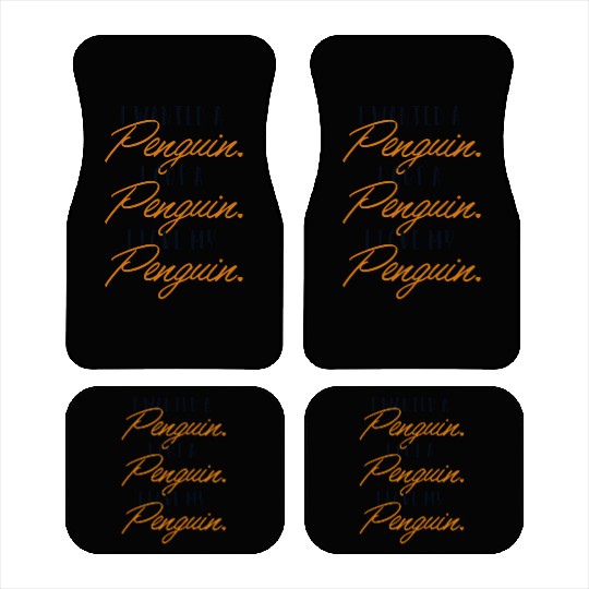 I Love My Penguin King Emperor Sea Bird Car Mats
