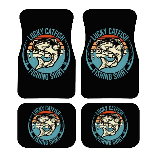 Lucky Catfish Fishing Car Mats