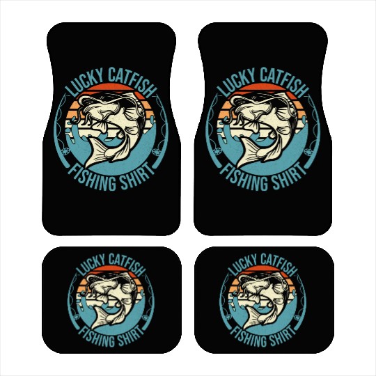 Lucky Catfish Fishing Car Mats