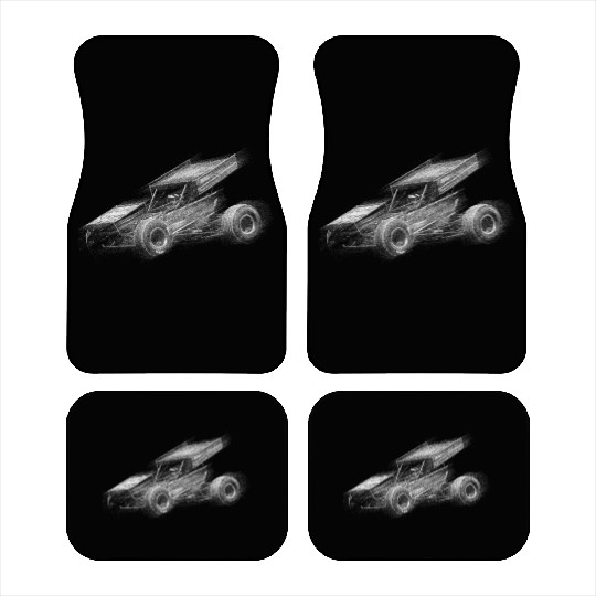 Sprint Car Mom Dirt Track Racing Racing Race Day Car Mats