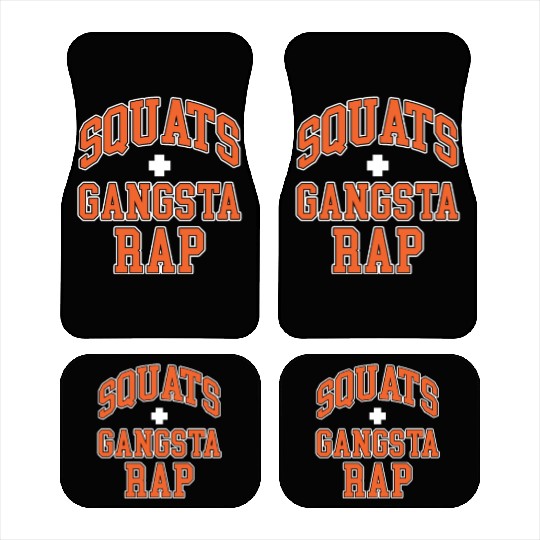 Squats Plus Gangsta Rap Car Mats