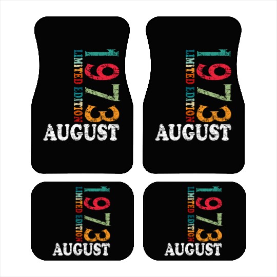 august 1973 Anniversary august 1973 august Car Mats