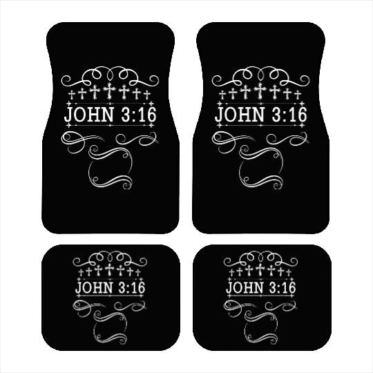John 3:16 Love Jesus Christian Christmas Car Mats