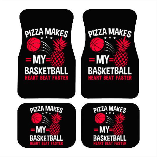 Pineapple Basketball Tropical Fruit Summer Sport Car Mats