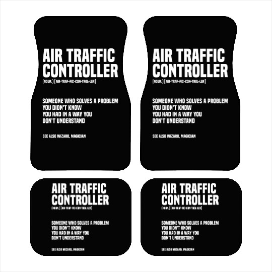 Funny Air Traffic Controller An Airplane Runway Car Mats
