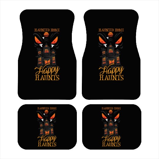 Horror Paranormal Haunted House Spooky Halloween Car Mats