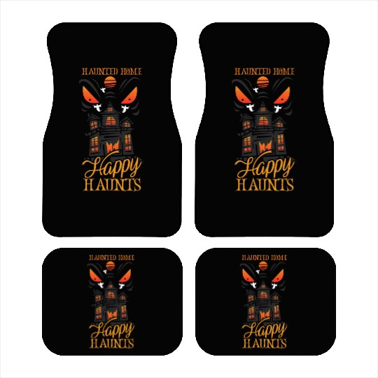Horror Paranormal Haunted House Spooky Halloween Car Mats