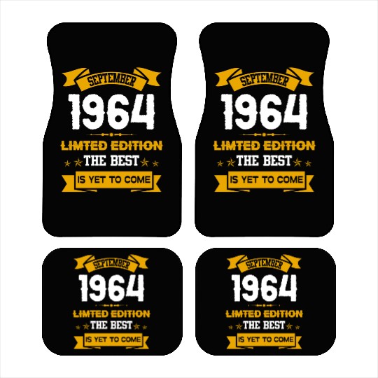 September 1964 Birthday Surprise Car Mats