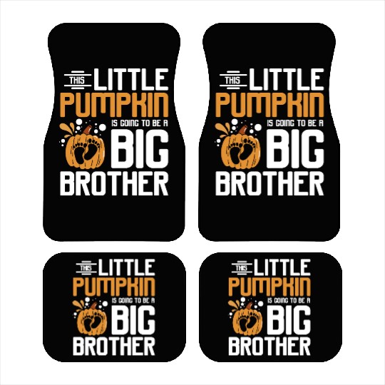 Pregnancy Thanksgiving pumpkin big brother Car Mats